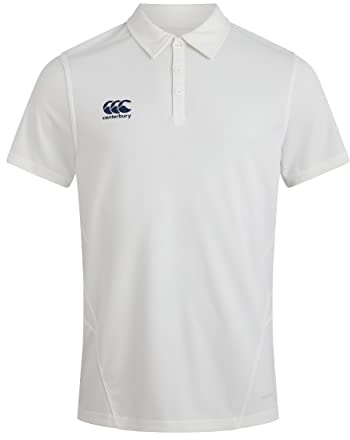Canterbury Vapodri - Polo para Hombre, Color Blanco de críquet, Absorbe la Humedad