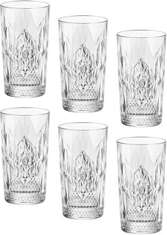 Bormioli Rocco 666219 Stone Lot de 6 verres à long drink 49 cl Transparent