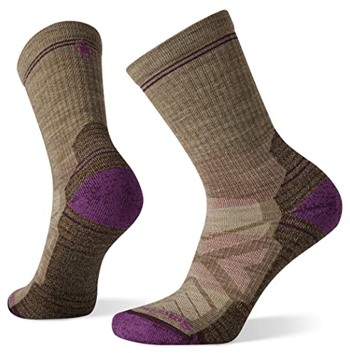 Smartwool Women's Women's Hike Light Cushion Crew Hiking Socks, Fossil, L UK