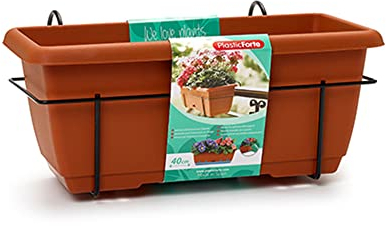 Plastic Forte Jardinera con Soporte 40 cm 11906