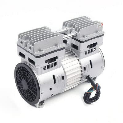 Oljefri luftkompressor tyst tyst kompressor tryckluft 750 W 1 400 varv/min oljefritt luftkompressorhuvud viskare huvud 8 bar aluminium oljefri kompressor för textilmaskiner klimat 220 V