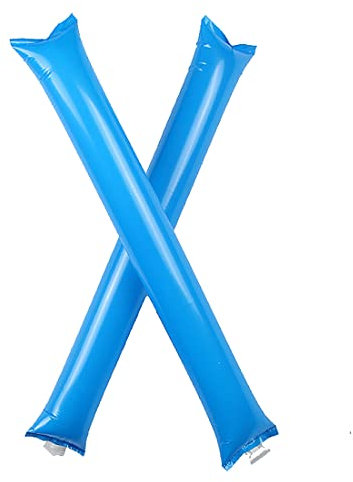 XGOPTS 50 PCS Bam Bam Cheering Sticks Thunder Sticks Inflatable Boom Sticks, Noisemakers Stick for Basketball Football Cheering Sporting Event Wedding Party Supplies (blue)