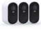 Arlo Essential 2K Video Security Camera Outdoor, 6-Month Battery Operated Home Camera With Colour Night Vision, Light, Siren, 2 Way Audio & WiFi, Arlo Secure Free Trial, 3 Cameras, White