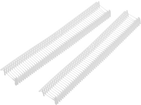 QUARKZMAN 2000 Stück Standard Heftfäden für Etikettierpistolen, 10mm Kunststofffäden für Anhänger, Schilder & Preisetiketten, Weiß