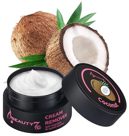 Cream Dissolvant Extension de Cils, Depose Extension de cils individuels, Produit Pour Retirer Extension De Cils Anti-allergique et Inodore 5g Arôme de Coco