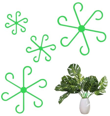 LAJUP Attache Plante Grimpante Accroche 4 Pièces Clips De Support Pour Plantes Attache Plante Grimpante Intérieur Noir Clips De Fixation Pour Plantes Grimpantes Tomates, Hortensias, Roses