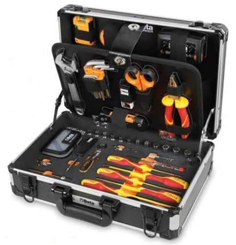 Beta BW 2054EL-106 – Valigia in Plastica con Assortimento di 106 Utensili per Manutenzione Elettrotecnica