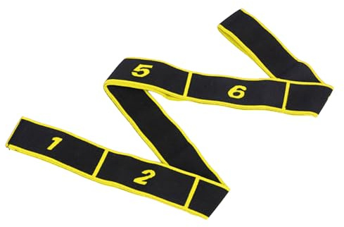 ULIJTH Banda de resistencia para fitness, correa elástica con 8 bucles de estiramiento para deportes, fitness, yoga, resistencia al estiramiento para pilates y baile