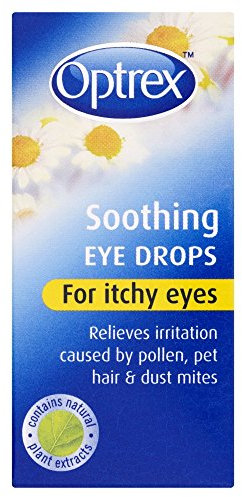 Optrex 10 ml Eye Drops For Itchy Eyes, Hayfever, Allergy Relief, Soothes Irritations, Inflammations, Pollen Protection, Eyelid Cleanser, Comfort For Sensitive Vision