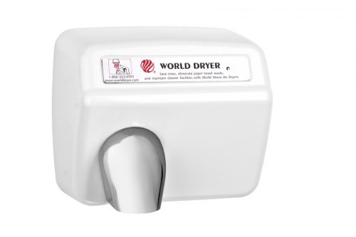 Model A Durable Hand Dryer Finish: Steel White, Voltage: 110-120 V, 20 Amps