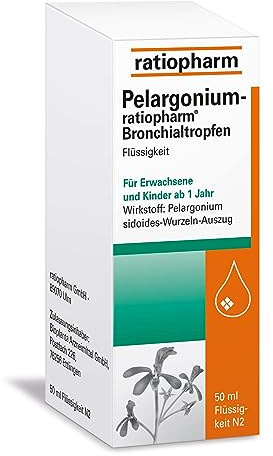 Pelargonium-ratiopharm Bronchialtropfen: Natürliche Linderung bei akuter Bronchitis, 20 ml