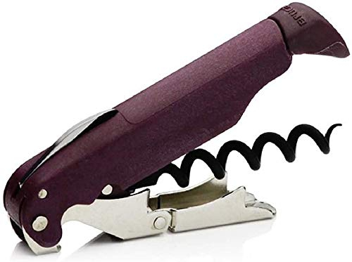 PULLTAP'S GENUINE Compact 600 | Sacacorchos de camarero plegable para uso profesional - Fabricado en España - Incluye navaja cortacápsulas y abridor de botellas (Burdeos)