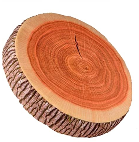 YILANLAN Divertente cuscino frutta Cuscino pavimento rotondo Cuscino decorativo Cuscino seduta peluche per casa, divano, camera da letto, soggiorno Cuscino decorativo (40cm, Brown)