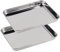 SWAWIS 2 Stück Backblech Klein, 23x17x2.5cm Rechteckige Ofenschale Kuchenblech, Grillschale Edelstahl zum Backen Braten Kochen, Spülmaschinenfest