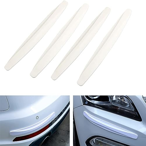 Voarge Lot de 4 bandes de protection anti-rayures adhésives universelles pour voiture. Blanc