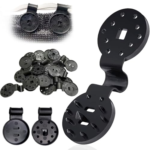 60 Piezas Clips De Red De Jardín,Clips De Plástico para Tela Protectora,Clip con Ojal De Plastico,Clip De Malla De Sombra,para Red Sombreado,Malla Protección Viento,Vela Sombra.