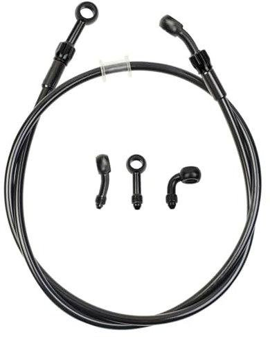 Tubo idraulico universale per olio del freno moto, CNC, disponibile da 400 a 2400 mm, foro M10, raccordi girevoli per scooter, moto, fuoristrada ATV