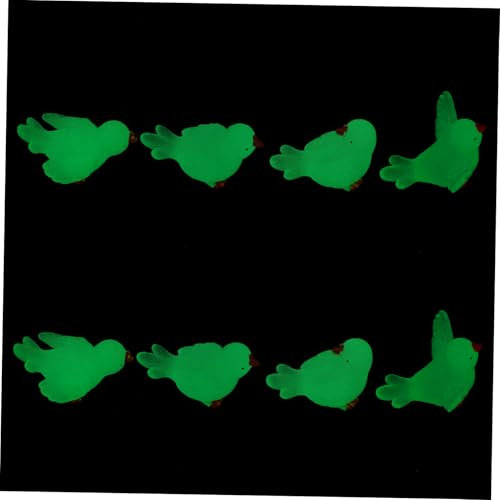 iplusmile 8 Pezzi Acquario Per Piscina Micro Paesaggistica Anatra Decorazioni Per Acquari Pianta Aria Falso Stagno Artificiale Medusa Piccione Pescare Mini Eucalipto Resina