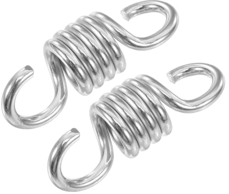 Yardenfun 2pièces Ressorts Suspendre Lot de Surface Galvanisée pour Balancelle De Porche Et Chaise Suspendue Utilisation Multifonctionnelle