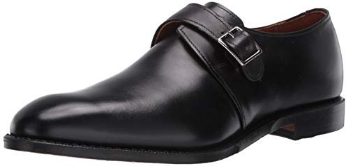 Allen Edmonds Mens Plymouth Black Monk Straps 7 E