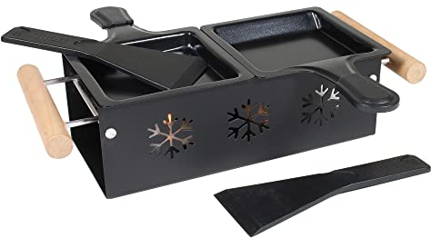 COOK CONCEPT KC2486 Duo-Rakel für Küche/Kochen/Grill, Schwarz