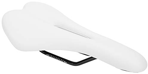 Rennradsattel, Universal Ordinary Hollow Fahrradsattel Mountainbike Sitzbezug Bequemes Kissen Radfahren(Weiß)