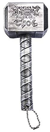 LATRAT Thor Hammer Bottle Opener, Beer Opener / Wine Opener, Great Perfect Gift Bar, Perfect for Bar and Home Use, Creative Accessories (Silver)