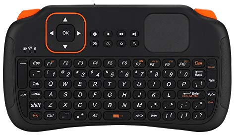 VBESTLIFE Mini Tastiera Wireless con Mouse Touchpad, Tastiera Wireless Ricaricabile a 2,4 GHz a 83 Tasti per PC, per TV Box, per per HTPC