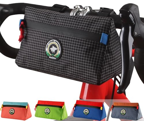 Vortika Bike Handlebar Bag, Bicycle Front Bag, Kids Handle Bar Bag, Storage Bag with Shoulder Strap for Men Women Kids Outdoor Road MTB Cycling(Black)