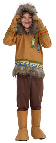 Dress Up America Set de Disfraz de Esquimal para Niños – Set de Disfraz de Esquimal para Juegos de Rol, Eventos y Diversión