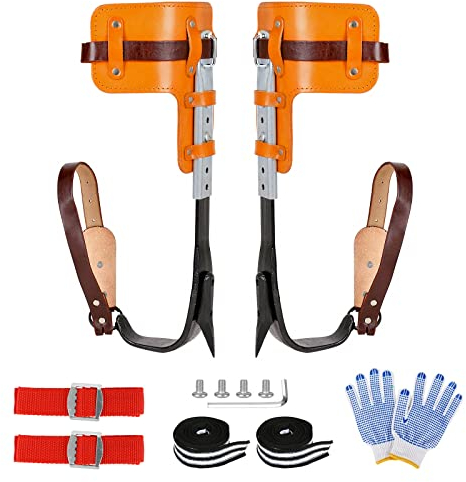 jackfru Baumklettern Spike Steigeisen, Bäume Artefakt Steigeisen Für Bäume Set Für Üben Von Baumklettern, Überleben Im Dschungel, Obstpflücken Usw Baumklettern Spike Set