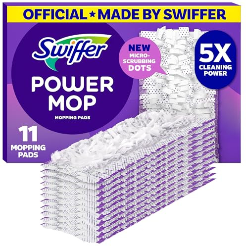 Swiffer PowerMop Multi-Surface Mopping Pad Refills, Made by Swiffer, for Floor Cleaning, 11 Count