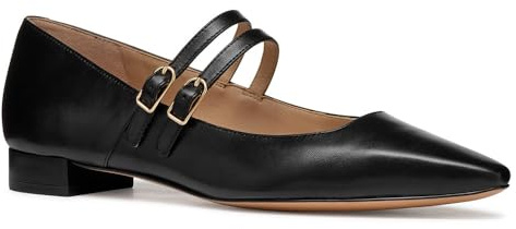 Geox Femme D GISELDA15 C Ballerines Plates, Black, 37.5 EU