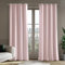 Deconovo Rideaux Thermiques Velour 100% Occultant Noël, Décoration pour Salon Cuisine, Luxueux Élégant Draperies Intérieurs Rose 140x270 CM