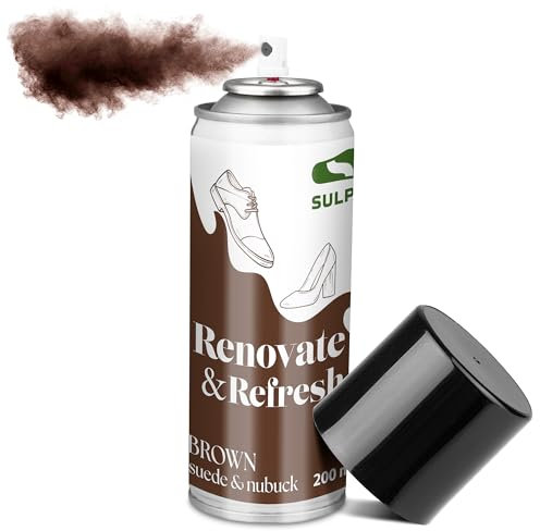 Sulpo Spray imperméabilisant pour chaussures - 200 ml - Marron - Nettoyant et entretien pour chaussures - Protection et nettoyage efficaces du daim