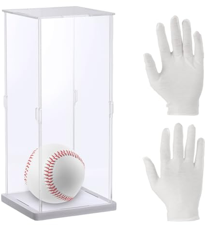 sourcing map Acrylic Display Case for Collectibles Assemble, 4x4x10 Inch Clear Dustproof Display Box Protection Showcase for Collectibles Figures Doll Models