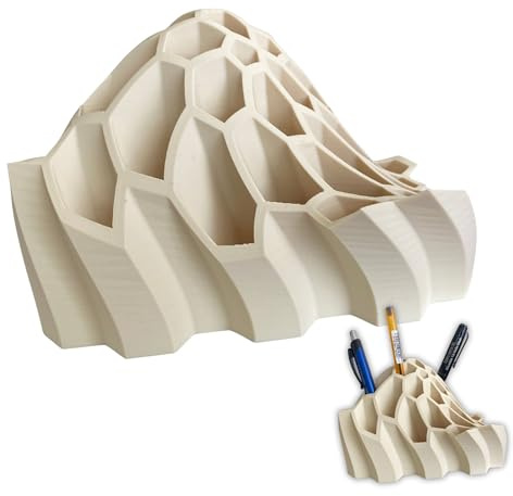 Modern Minimalistic Pen Holder – 3D Printed Desk Organizer, Sleek PLA Pencil & Stationery Stand, Home & Office Decor