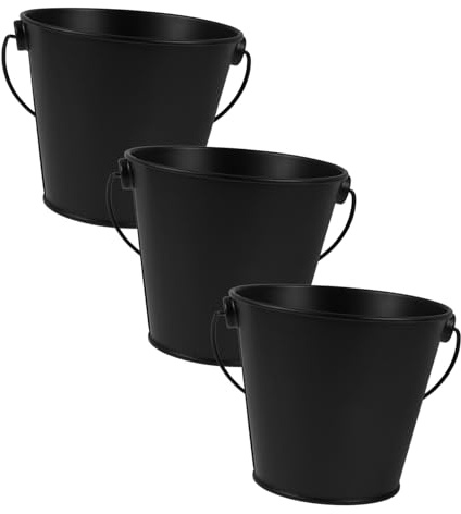 BESTonZON 3pezzi Secchio per Raccolta Grassi per Secchio in Latta per Olio da Barbecue Accessori per Raccolta Facile e Pulizia Efficiente