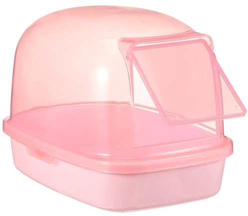 jojofuny Plastic Hamster House with Simple Design Reusable Hamster Bathtubs and Sauna Toilet Plastic Sand Bath House Sand Bathroom Beneficial to Pet's Health and Sanitary