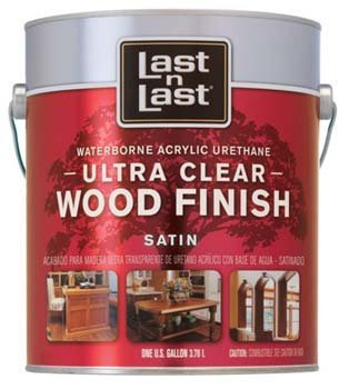 Waterborne Wood Finish, Ultra Clear Satin, 1-Gal.