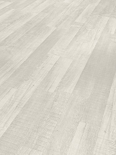 Parador Dekorboden Laminat Basic 200 Eiche sägerau weiß Seidenmatte Struktur Schiffsboden 2-Stab