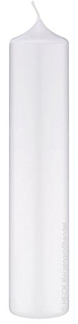 EWA - Kerzen Altarkerze Kirchenkerze weiß, ø 60 x 240 mm