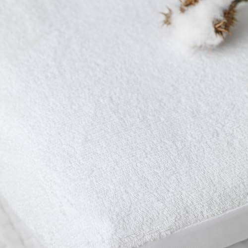 Kadolis - Alèse Berceau Imperméable Bouclette Coton Bio - Protège Matelas pour lit 40x90 cm - Absorbante et Respirante - Etanche sans PVC - Certifié OEKOTEX