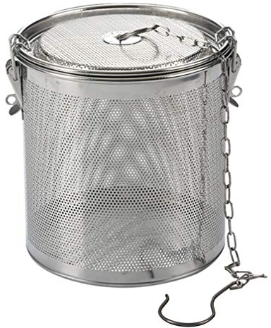 Cabilock Filtre à Épices en Acier Inoxydable Grillage Design Panier de Crépine à Saumure Assaisonnements de Soupe Filtre de Séparation Infuseur de Cuisson Passoire Seau pour La Maison