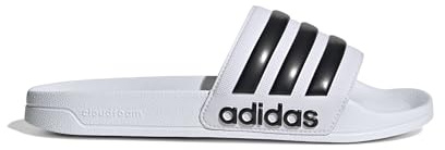 adidas Unisex Adilette Shower Slides, Cloud White/Core Black/Cloud White, 6 UK