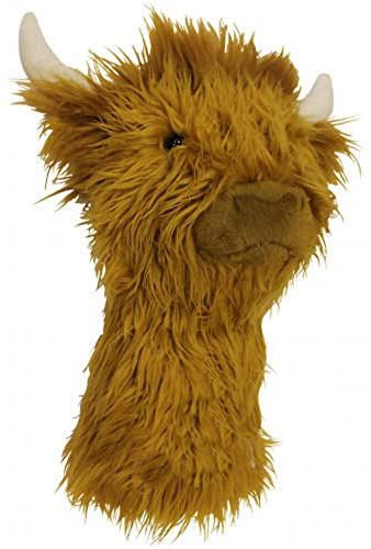 Daphne's Headcovers - Highland Cow Animal Character Headcovers for Golf Clubs, Brown