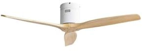 FABRILAMP Ventilador Dc Aguilon Blanco 3 Aspas Haya 5 Vel Ocidades Sin Luz Remoto Y Temporiz.132d