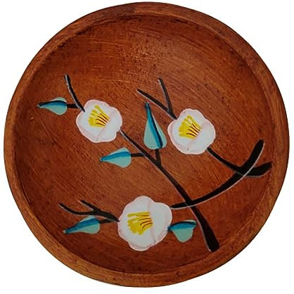 Abaodam 1pieza Plato Para Frutas y Snacks Bandeja De Almacenamiento De Postres Decoración De Mesa Multifuncional Color Burlywood