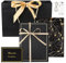 taonganui Geschenkbox mit Deckel,Geschenktüten aus Papier, Geschenk box mit Schleife und Grußkarte, 25×18×8,8cm Geschenkkarton Faltbare schwarzGeschenkschachtel für Geburtstag,Jahrestag,Hochzeit