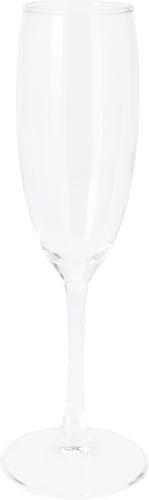 Galvog® Lot de 6 flûtes à champagne en cristal - Design élégant - 190 ml - Pour célébrations, anniversaires de mariage